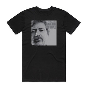 Francesco Guccini Storia Di Altre Storie Album Cover T-Shirt Black Francesco Guccini Storia Di Altre Storie Album Cover T-Shirt Black