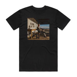 Florent Pagny Aime La Vie Album Cover T-Shirt Black