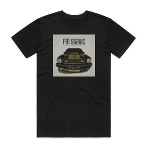 FM Static My Brain Says Stop But My Heart Says Go Album Cover T-Shirt Black