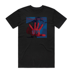 Franco de Vita Stop Album Cover T-Shirt Black Franco de Vita Stop Album Cover T-Shirt Black