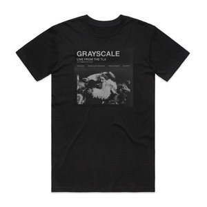Grayscale Live From The Tla Album Cover T-Shirt Black Grayscale Live From The Tla Album Cover T-Shirt Black