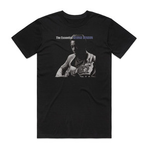 George Benson The Essential George Benson Album Cover T-Shirt Black George Benson The Essential George Benson Album Cover T-Shirt Black