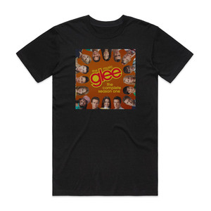 Glee Cast Glee The Music The Complete Season One Album Cover T-Shirt Black Glee Cast Glee The Music The Complete Season One Album Cover T-Shirt Black