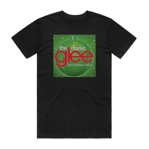 Glee Cast Glee The Music The Christmas Album Album Cover T-Shirt Black Glee Cast Glee The Music The Christmas Album Album Cover T-Shirt Black