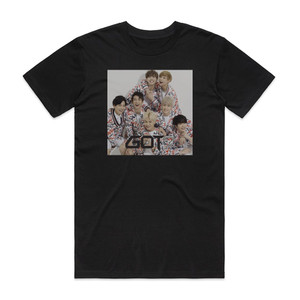 GOT7 Laugh Laugh Laugh Album Cover T-Shirt Black GOT7 Laugh Laugh Laugh Album Cover T-Shirt Black