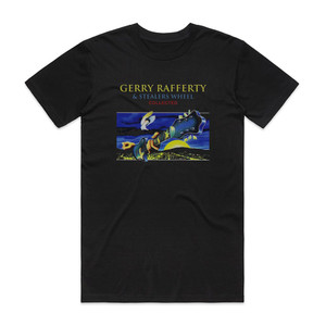 Gerry Rafferty Collected Album Cover T-Shirt Black Gerry Rafferty Collected Album Cover T-Shirt Black