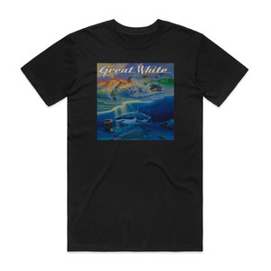 Great White Cant Get There From Here Album Cover T-Shirt Black Great White Cant Get There From Here Album Cover T-Shirt Black