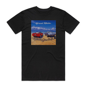 Great White Latest Greatest Album Cover T-Shirt Black Great White Latest Greatest Album Cover T-Shirt Black