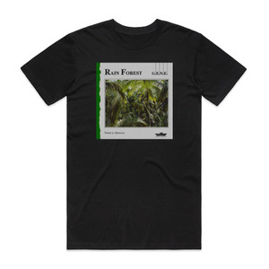 Gene Rain Forest Album Cover T-Shirt Black Gene Rain Forest Album Cover T-Shirt Black