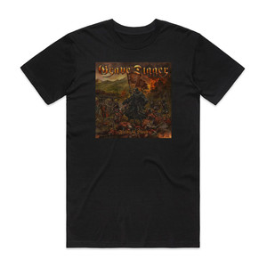 Grave Digger Fields Of Blood Album Cover T-Shirt Black Grave Digger Fields Of Blood Album Cover T-Shirt Black