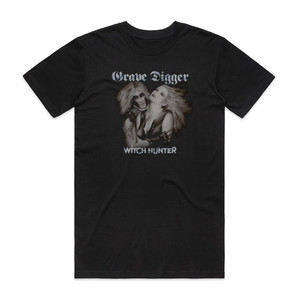 Grave Digger Witch Hunter 1 Album Cover T-Shirt Black Grave Digger Witch Hunter 1 Album Cover T-Shirt Black
