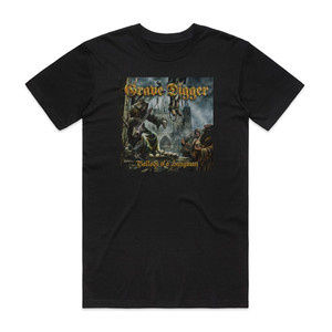 Grave Digger Ballads Of A Hangman Album Cover T-Shirt Black Grave Digger Ballads Of A Hangman Album Cover T-Shirt Black