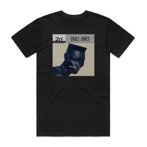 Grace Jones 20Th Century Masters The Millennium Collection The Best Of G Album Cover T-Shirt Black