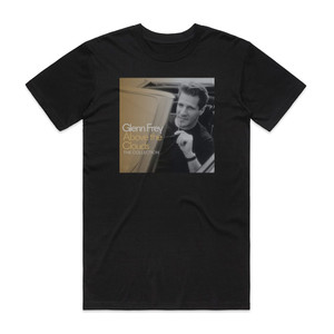 Glenn Frey Above The Clouds The Very Best Of Glenn Frey Album Cover T-Shirt Black