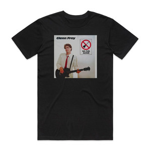 Glenn Frey No Fun Aloud Album Cover T-Shirt Black