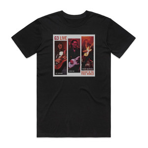 G3 G3 Rockin In The Free World Album Cover T-Shirt Black G3 G3 Rockin In The Free World Album Cover T-Shirt Black