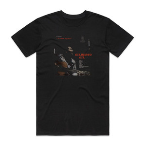 Gilberto Gil Louvao Album Cover T-Shirt Black Gilberto Gil Louvao Album Cover T-Shirt Black