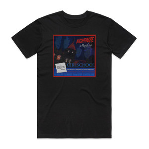 Girlschool Nightmare At Maple Cross Us Album Cover T-Shirt Black Girlschool Nightmare At Maple Cross Us Album Cover T-Shirt Black