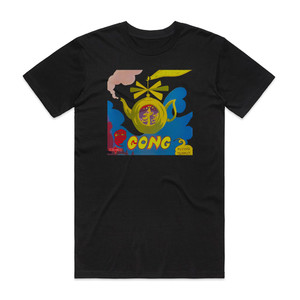 Gong Flying Teapot Radio Gnome Invisible Part 1 1 Album Cover T-Shirt Black Gong Flying Teapot Radio Gnome Invisible Part 1 1 Album Cover T-Shirt Black