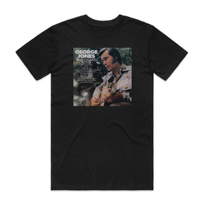 George Jones The Grand Tour Album Cover T-Shirt Black George Jones The Grand Tour Album Cover T-Shirt Black