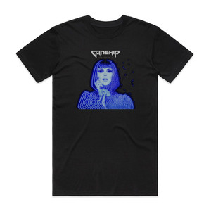 GUNSHIP Black Blood Red Kiss Album Cover T-Shirt Black GUNSHIP Black Blood Red Kiss Album Cover T-Shirt Black