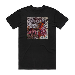 Hirax Hate Fear And Power Album Cover T-Shirt Black Hirax Hate Fear And Power Album Cover T-Shirt Black