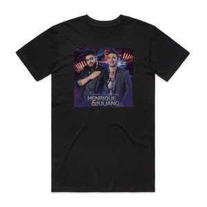 Henrique and Juliano Novas Histrias Album Cover T-Shirt Black Henrique and Juliano Novas Histrias Album Cover T-Shirt Black