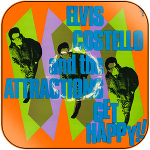 Elvis Costello and The Attractions Get Happy-1 Album Cover Sticker Album Cover Sticker