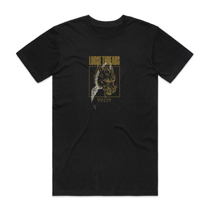 Hollow Front Loose Threads 1 Album Cover T-Shirt Black