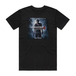 Henry Jackman Uncharted 4 A Thiefs End Album Cover T-Shirt Black Henry Jackman Uncharted 4 A Thiefs End Album Cover T-Shirt Black