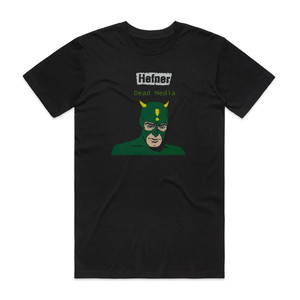 Hefner Dead Media Album Cover T-Shirt Black Hefner Dead Media Album Cover T-Shirt Black