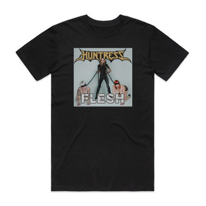 Huntress Flesh Album Cover T-Shirt Black Huntress Flesh Album Cover T-Shirt Black
