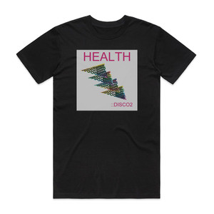 HEALTH Disco2 Album Cover T-Shirt Black HEALTH Disco2 Album Cover T-Shirt Black