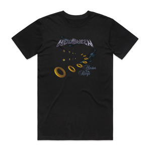 Helloween Master Of The Rings 1 Album Cover T-Shirt Black