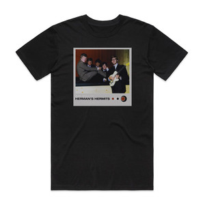 Hermans Hermits Both Sides Of Hermans Hermits Album Cover T-Shirt Black Hermans Hermits Both Sides Of Hermans Hermits Album Cover T-Shirt Black