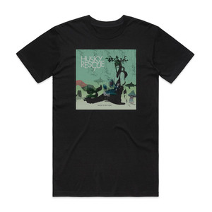 Husky Rescue Ghost Is Not Real Album Cover T-Shirt Black Husky Rescue Ghost Is Not Real Album Cover T-Shirt Black