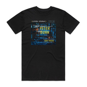 Henry Mancini Peter Gunn 1 Album Cover T-Shirt Black Henry Mancini Peter Gunn 1 Album Cover T-Shirt Black