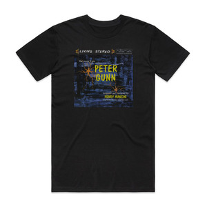 Henry Mancini Peter Gunn Album Cover T-Shirt Black Henry Mancini Peter Gunn Album Cover T-Shirt Black