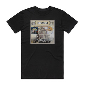 Harry Nilsson Aerial Pandemonium Ballet Album Cover T-Shirt Black Harry Nilsson Aerial Pandemonium Ballet Album Cover T-Shirt Black