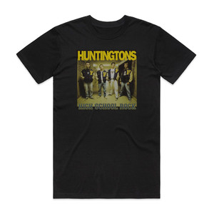 Huntingtons High School Rock Album Cover T-Shirt Black Huntingtons High School Rock Album Cover T-Shirt Black