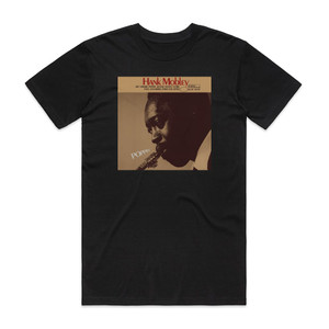 Hank Mobley Poppin Album Cover T-Shirt Black Hank Mobley Poppin Album Cover T-Shirt Black