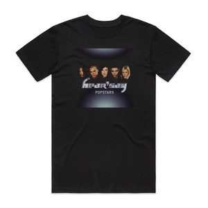 HearSay Popstars Album Cover T-Shirt Black