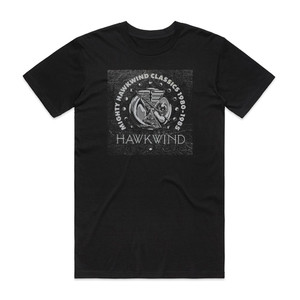 Hawkwind Mighty Hawkwind Classics 1980 1985 Album Cover T-Shirt Black