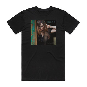 Halie Loren Butterfly Blue Album Cover T-Shirt Black Halie Loren Butterfly Blue Album Cover T-Shirt Black