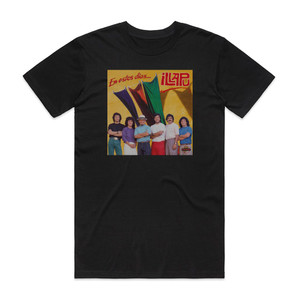 Illapu En Estos Das Album Cover T-Shirt Black Illapu En Estos Das Album Cover T-Shirt Black