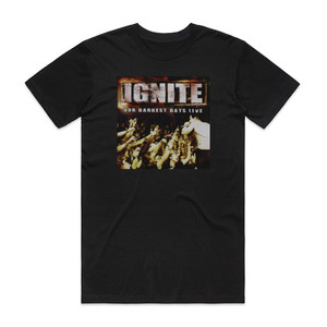 Ignite Our Darkest Days Live Album Cover T-Shirt Black Ignite Our Darkest Days Live Album Cover T-Shirt Black