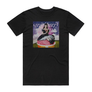 IU Strawberry Moon Album Cover T-Shirt Black IU Strawberry Moon Album Cover T-Shirt Black