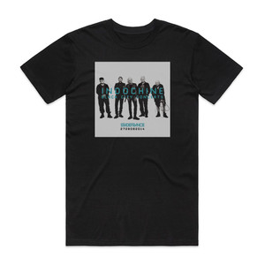 Indochine Black City Concerts Album Cover T-Shirt Black Indochine Black City Concerts Album Cover T-Shirt Black