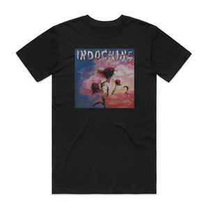 Indochine 3 Album Cover T-Shirt Black Indochine 3 Album Cover T-Shirt Black