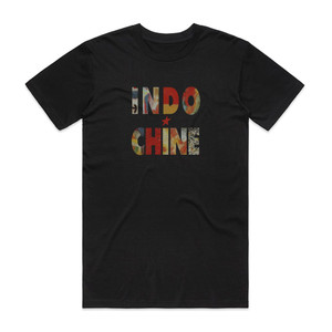 Indochine Le Baiser Album Cover T-Shirt Black Indochine Le Baiser Album Cover T-Shirt Black